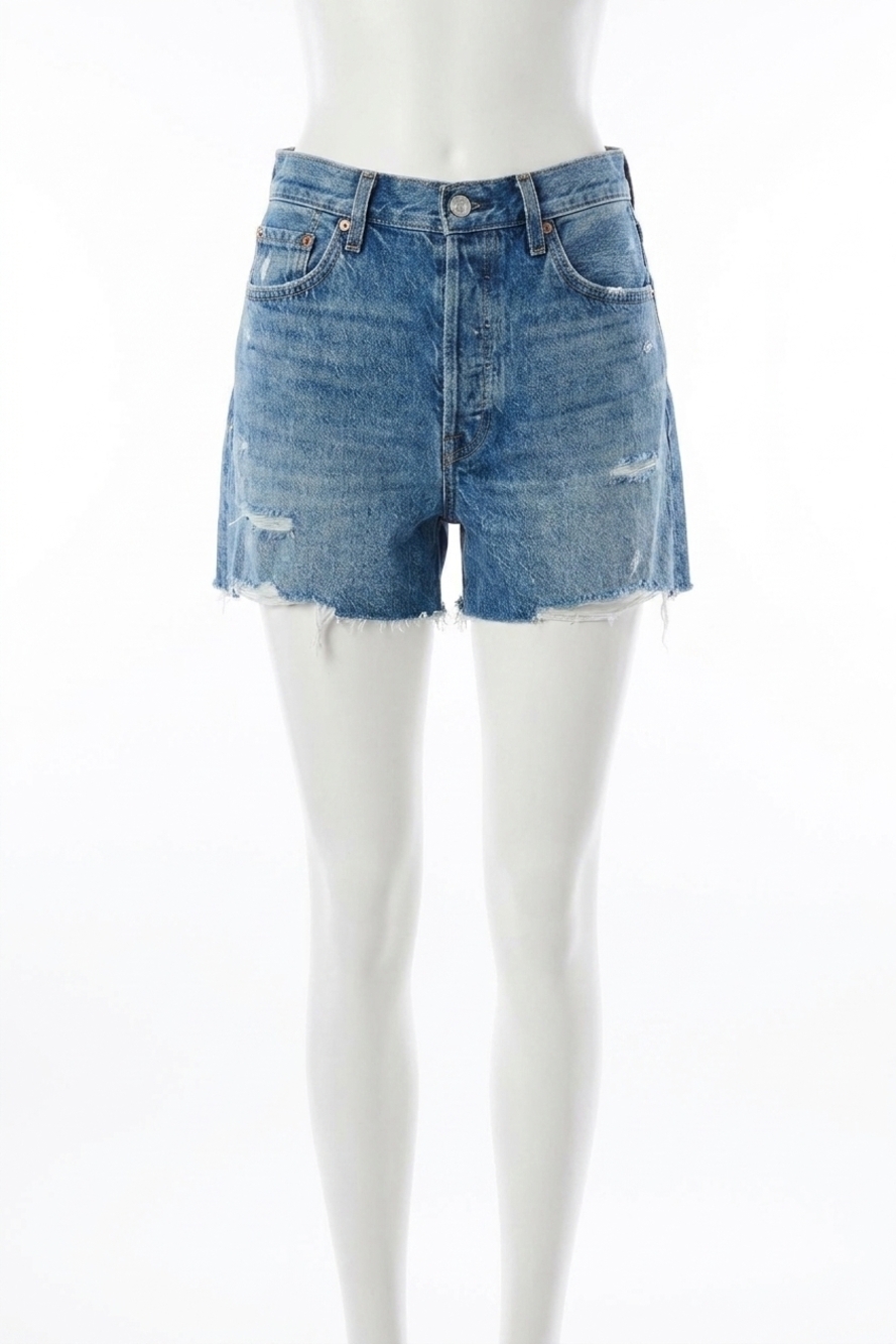 NEW PISTOLA nova denim short in passage distressed
